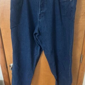 Blue Ankle Cropped Jeans with Classic Style